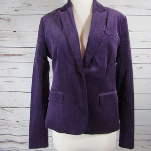 Taylorbyrd purple Corduroy tailored blazer